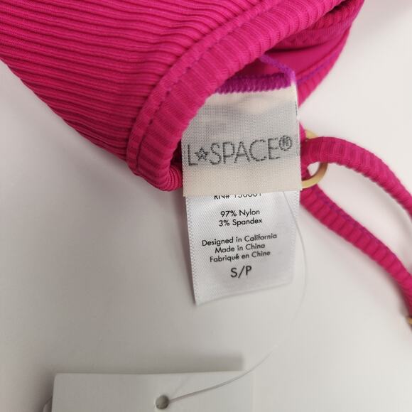 L*Space Helena Bikini Top in Bougainvillea Pink Size Small NWT - Picture 5 of 6